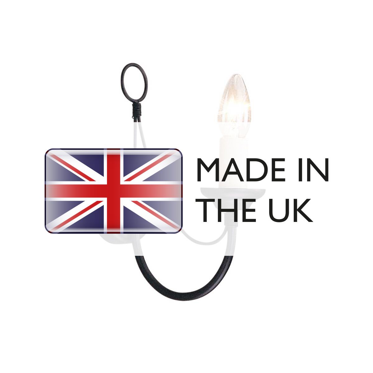 Carisbrooke Steel Wall Light Black - CB1-BLACK