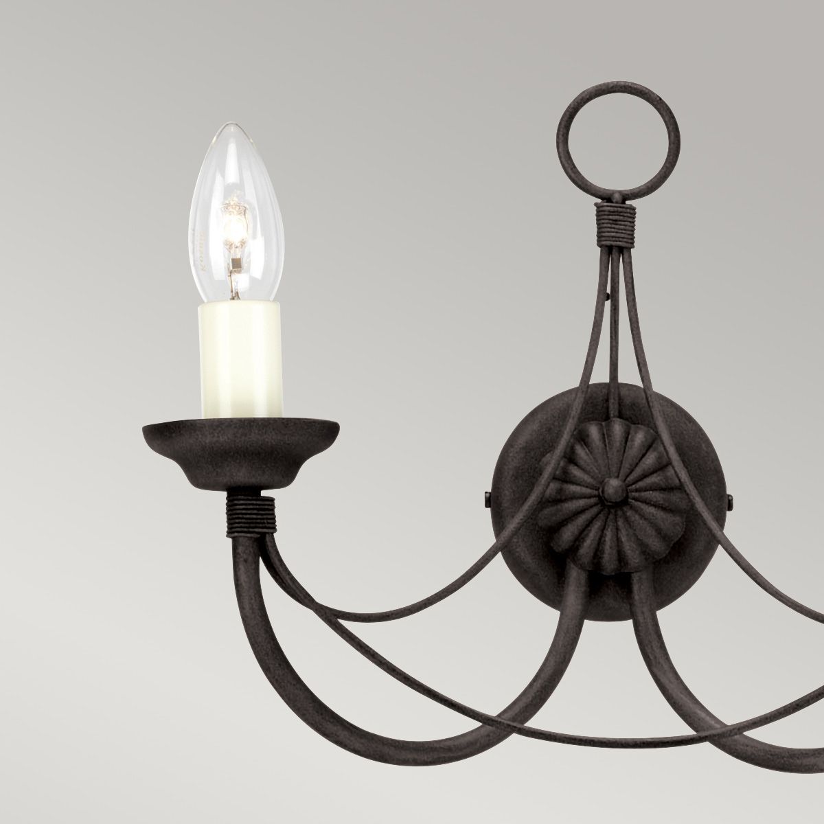 Carisbrooke Steel Wall Light Black - CB2-BLACK