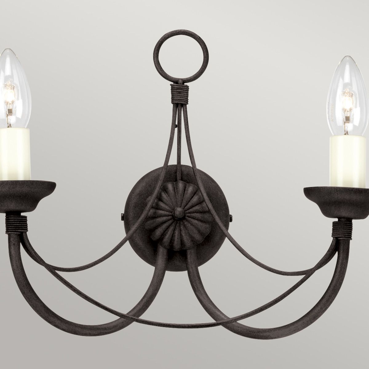 Carisbrooke Steel Wall Light Black - CB2-BLACK