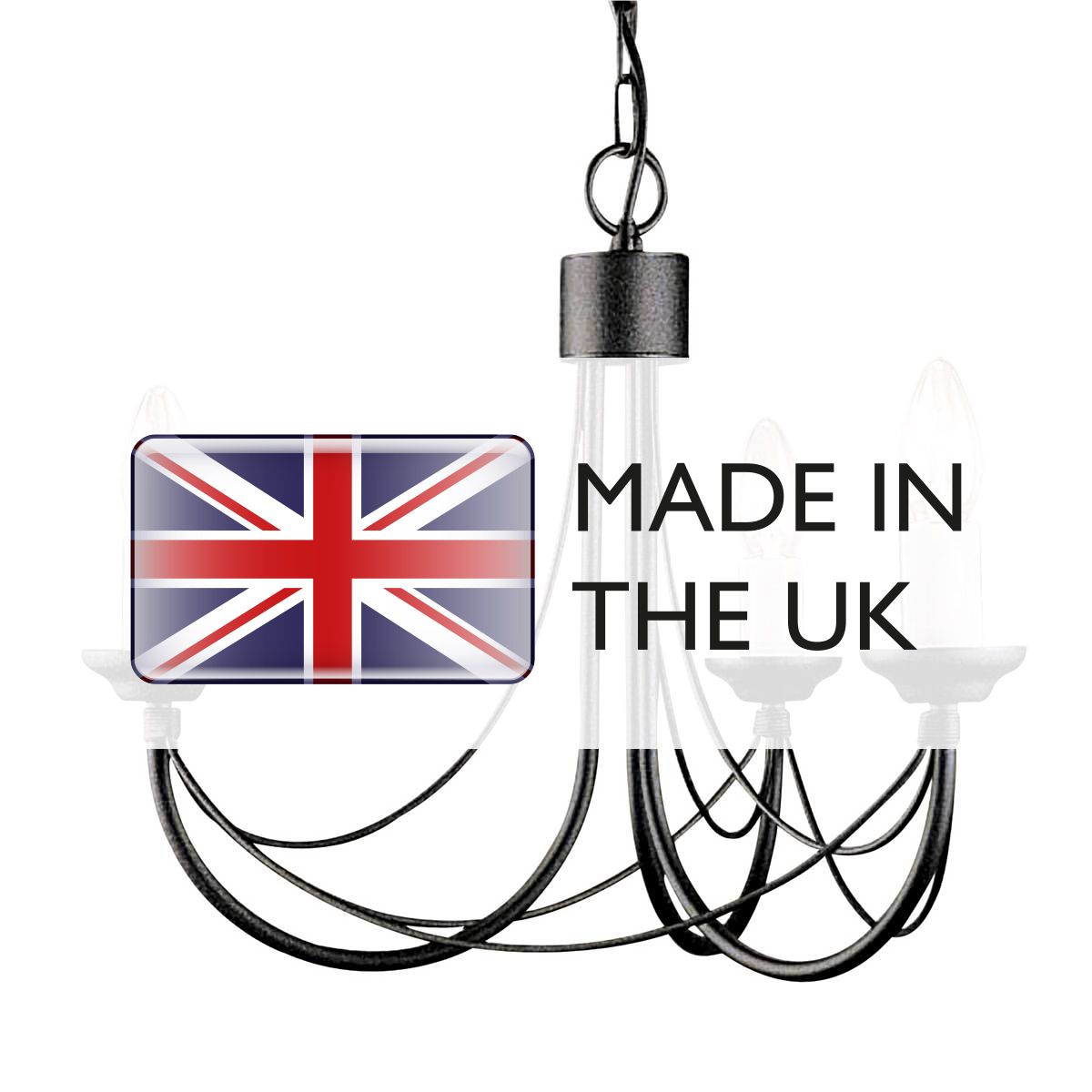 Carisbrooke 3 Light Pendant Black - CB3-BLACK