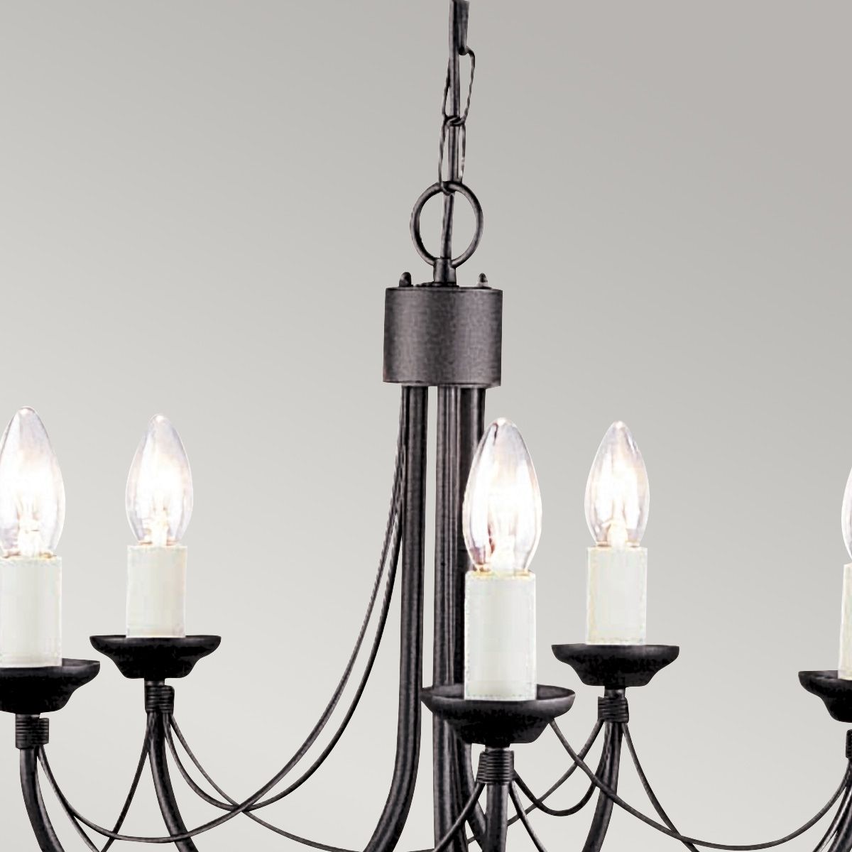 Carisbrooke 5 Light Pendant Black - CB5-BLACK