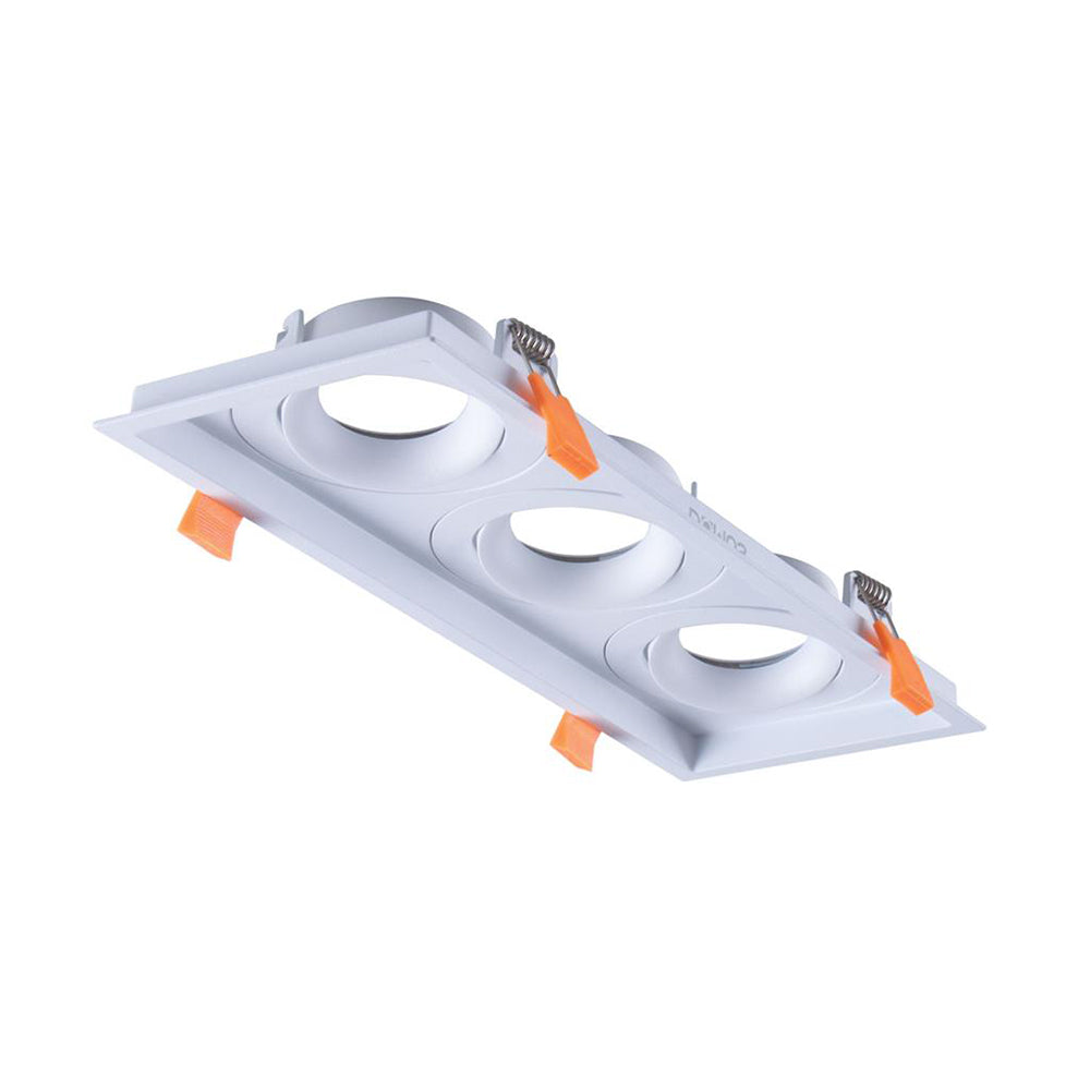 Cell Downlight Frame 3 Holes White Aluminium - 27070