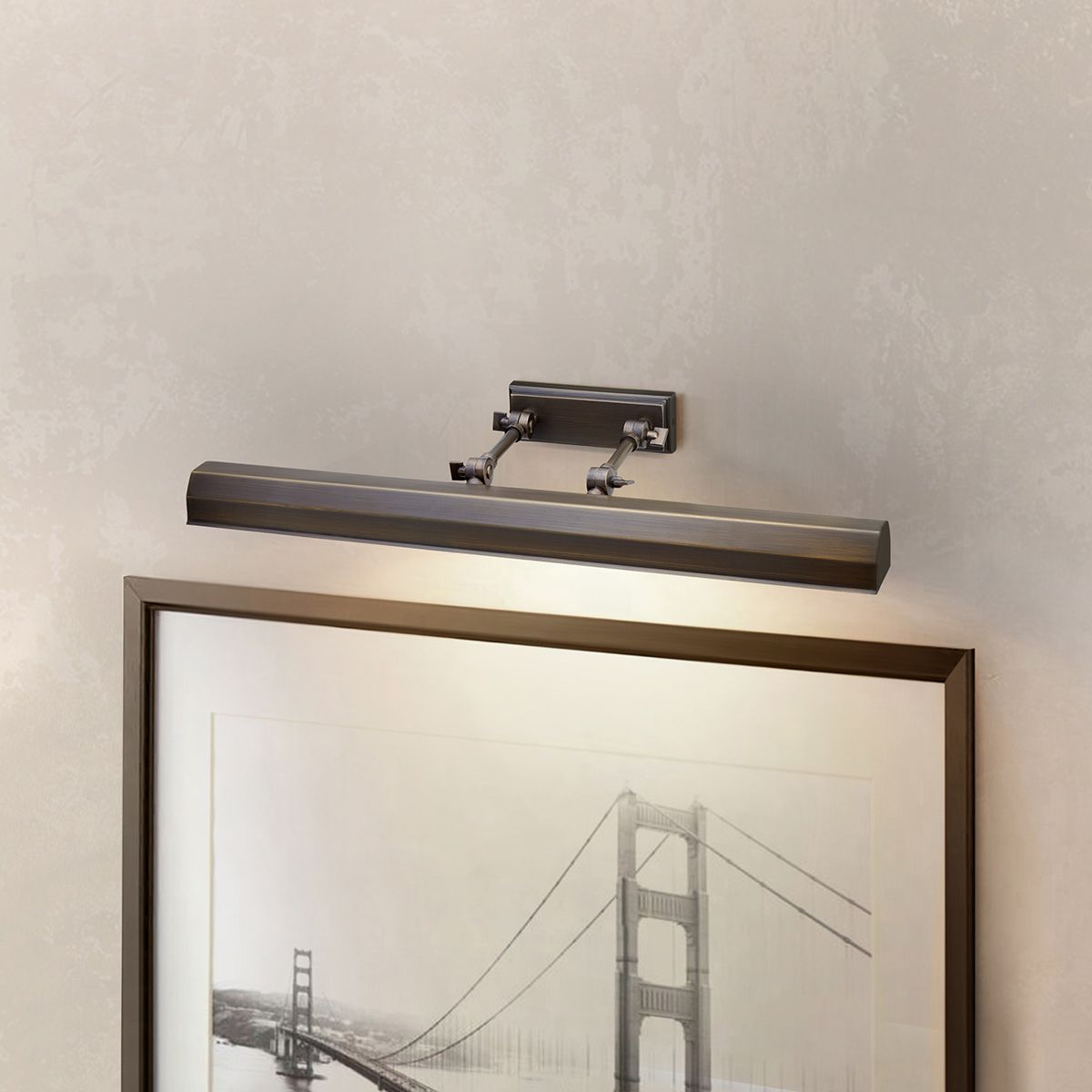 Chartwell Large Picture Light Dark Bronze - CHAWTON-PLL-DB