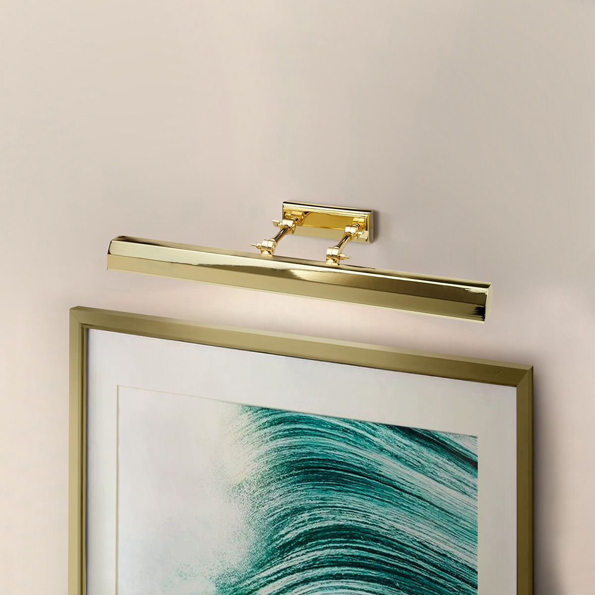 Chartwell Large Picture Light Polished Brass - CHAWTON-PLL-PB