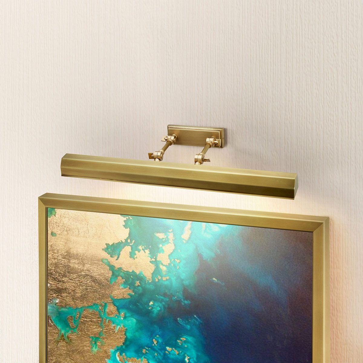 Chartwell Large Picture Light Aged Brass - CHAWTON-PLL-AB