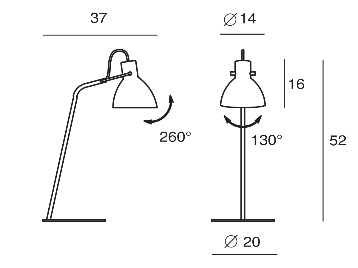 Conrad Table Lamp Black - SE LT/CONRAD/GOLD/BLACK