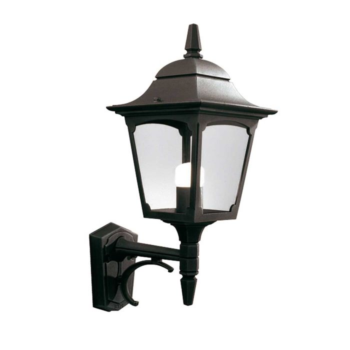 Chapel Up Wall Lantern Black - CP1-BLACK
