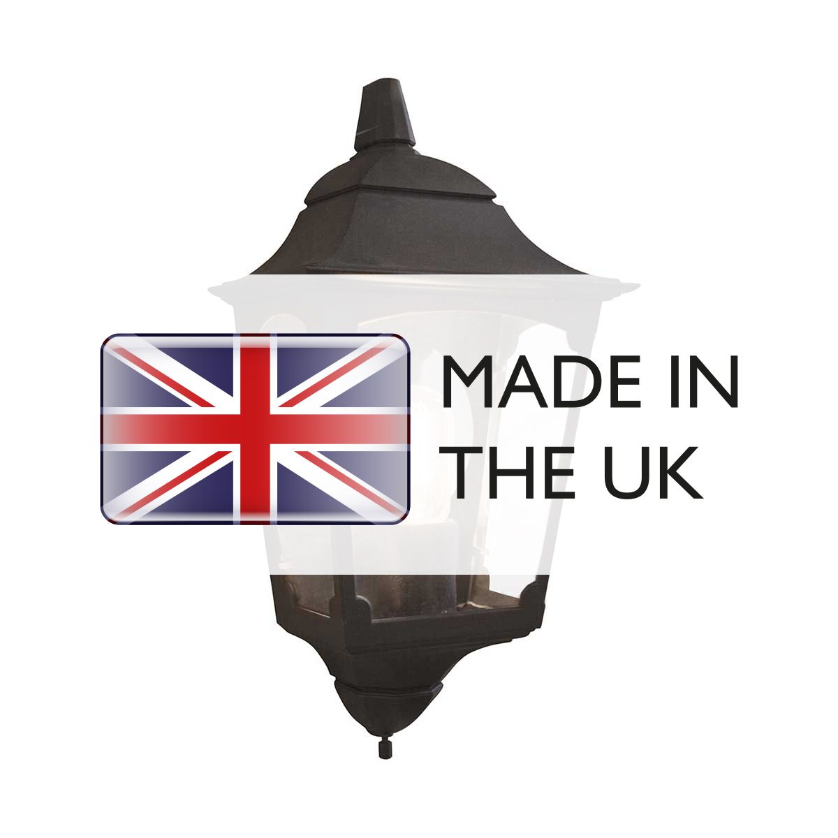 Chapel Half Lantern Black - CP7-2-BLACK