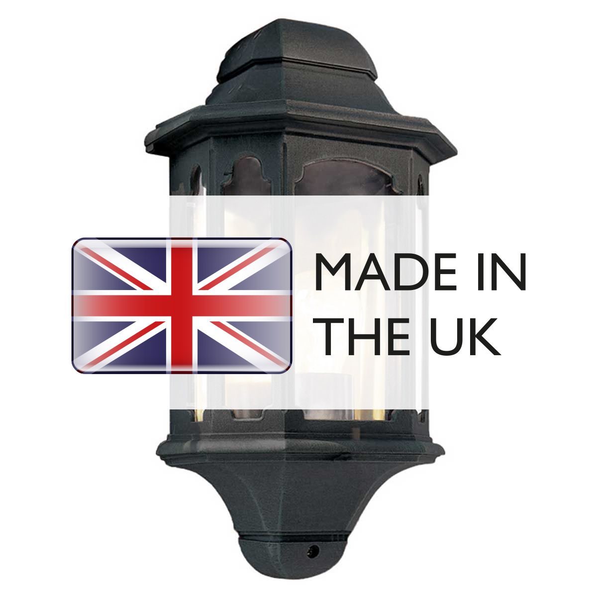 Chapel Half Lantern Black - CP7-BLACK