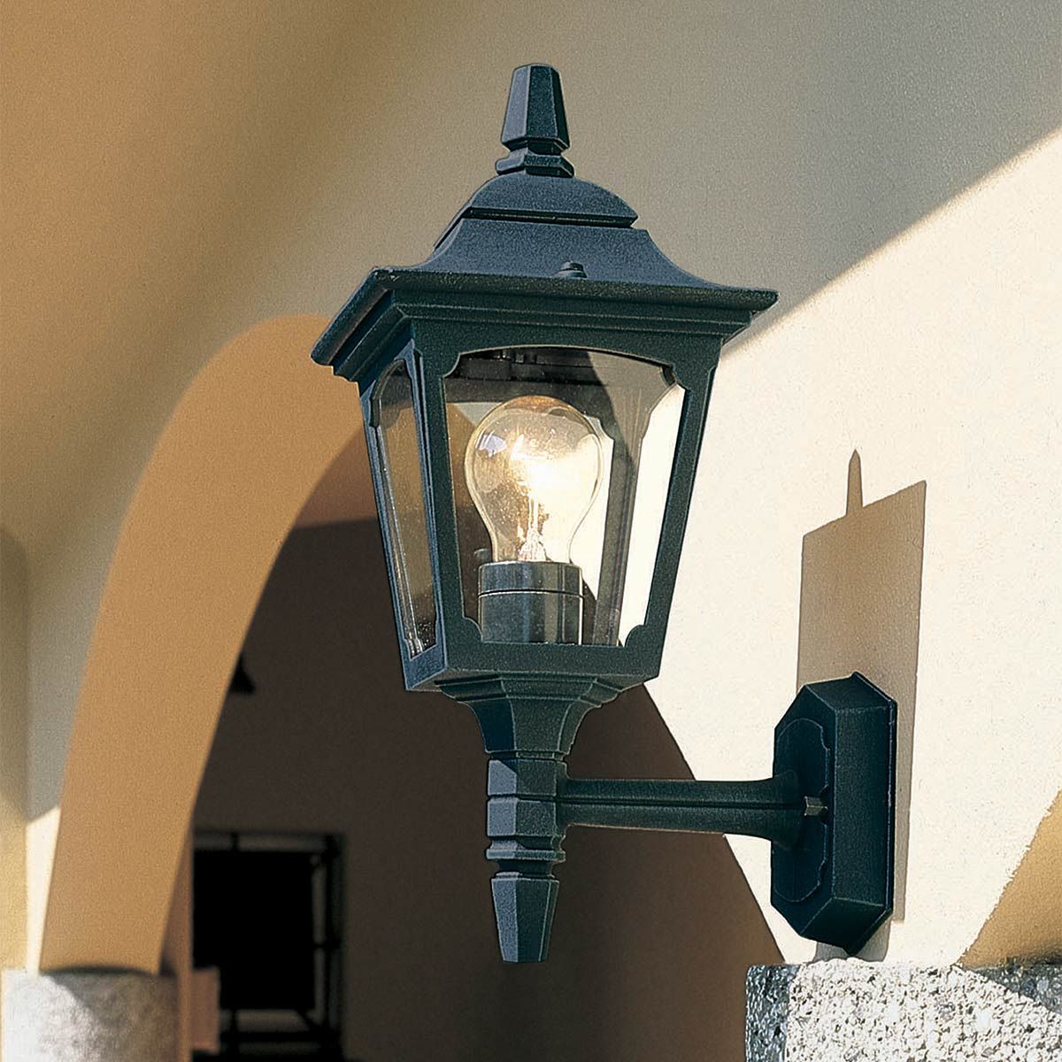 Chapel Mini Up Wall Lantern Black - CPM1-BLACK
