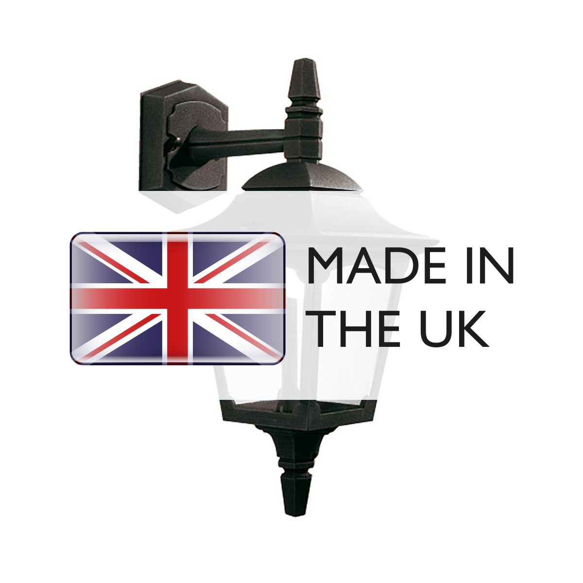Chapel Mini Down Wall Lantern Black - CPM2-BLACK
