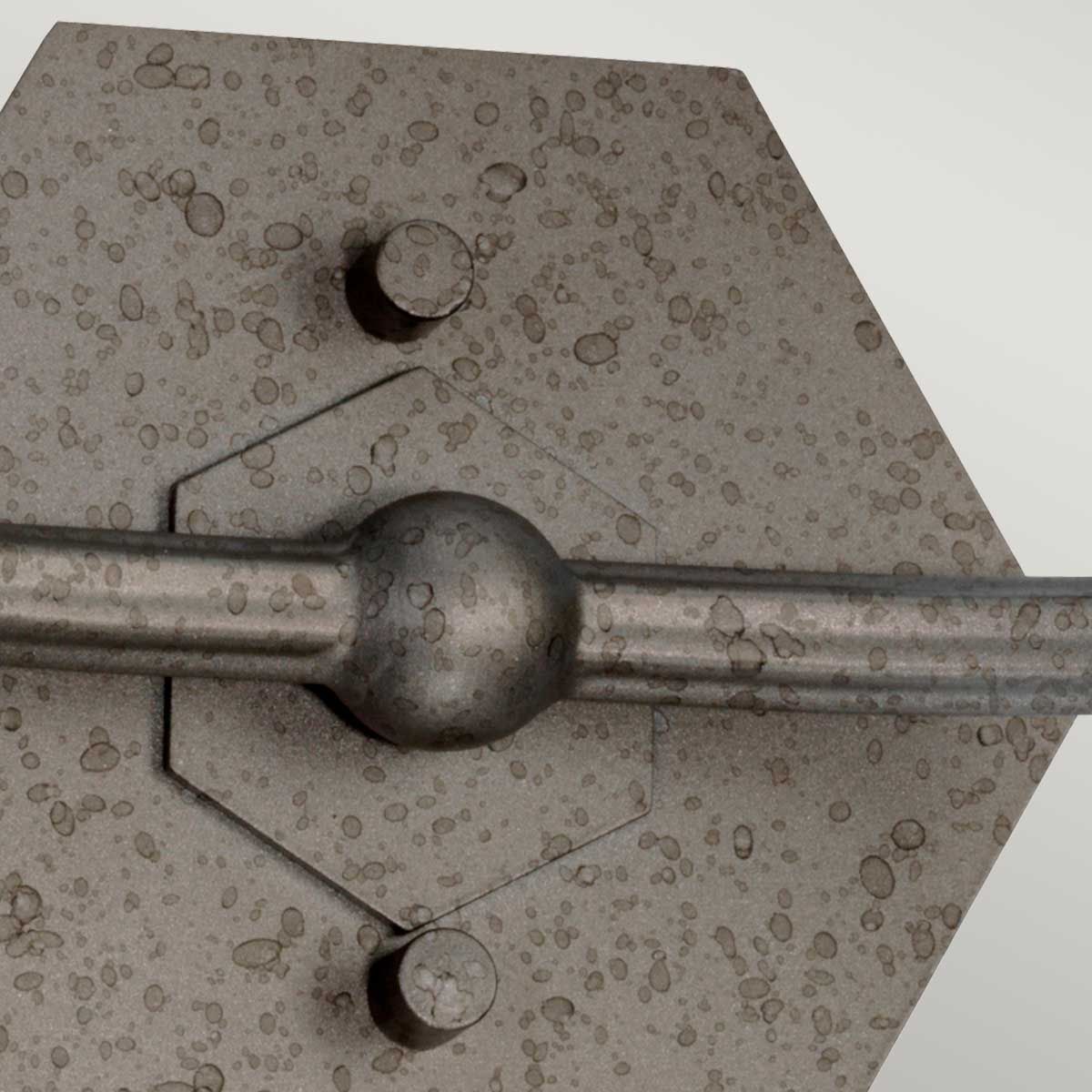 Crown 2 Light Wall Light Iron Gate - CROWN2