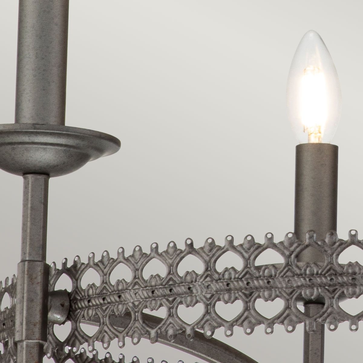 Crown 3 Light Pendant Iron Gate - CROWN3