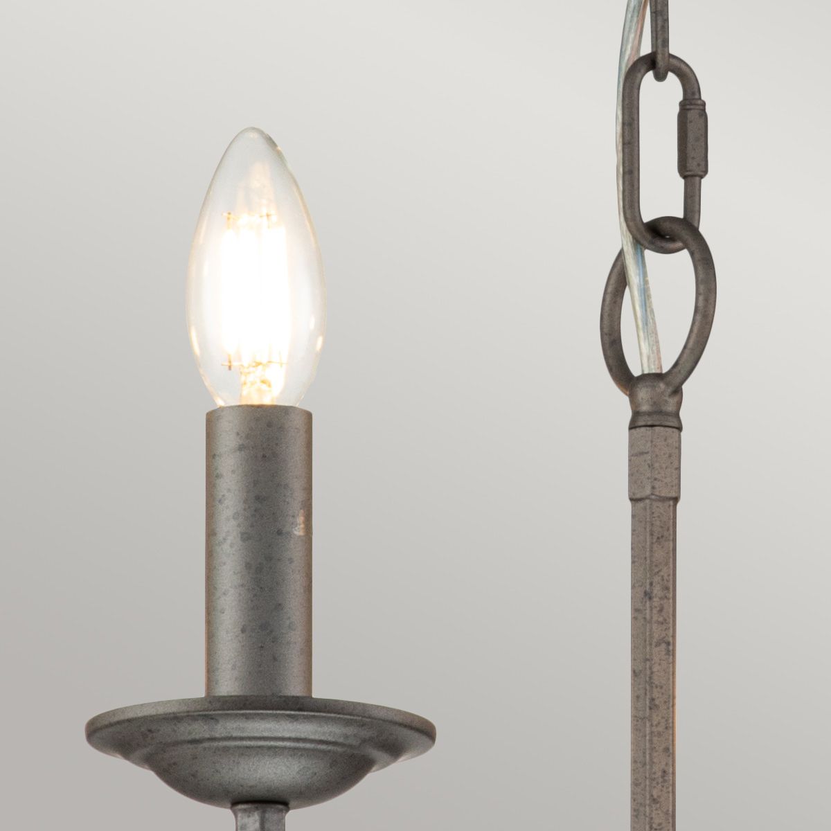 Crown 6 Light Pendant Iron Gate - CROWN6
