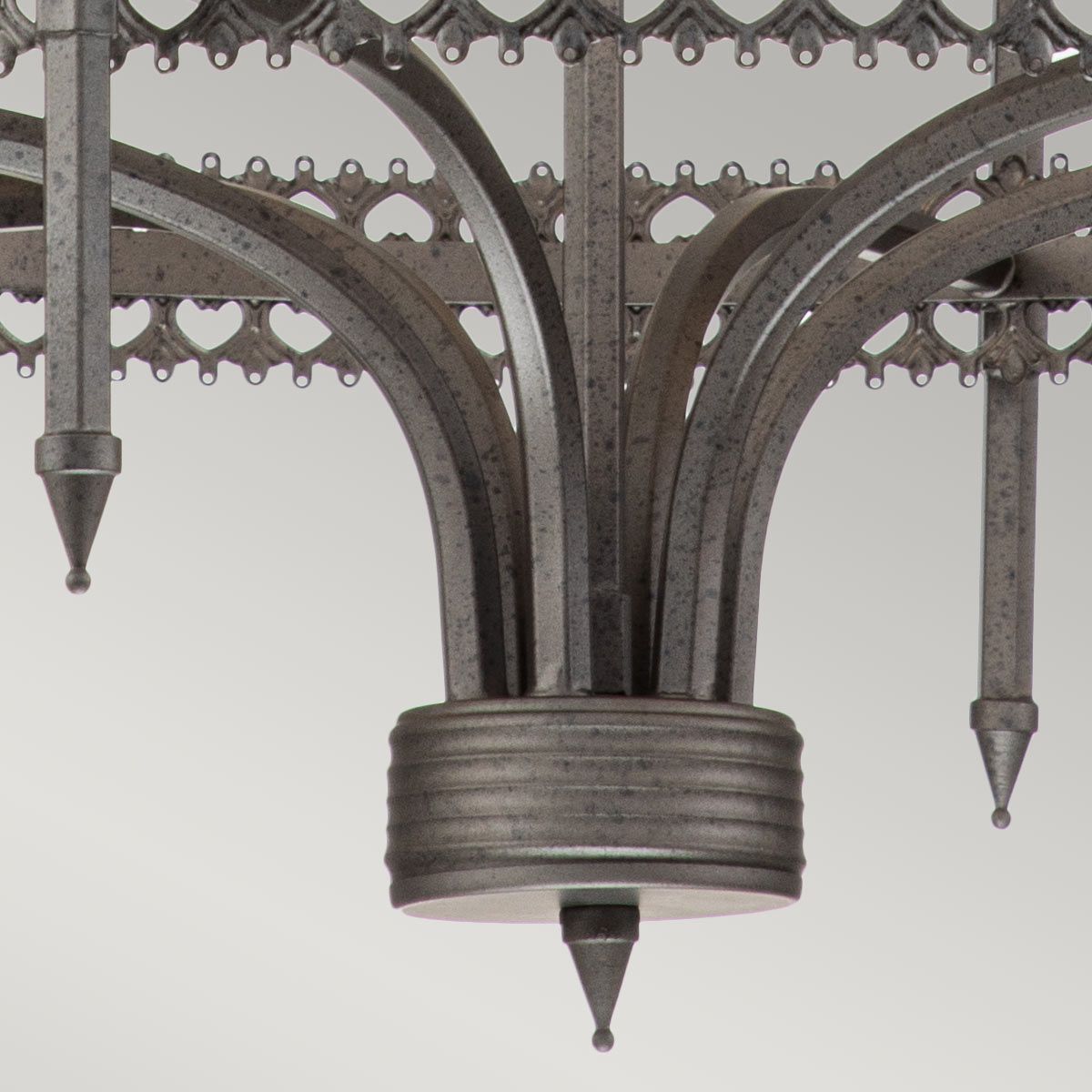 Crown 6 Light Pendant Iron Gate - CROWN6