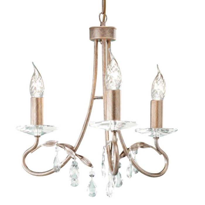 Christina 3 Light Pendant Silver & Gold Patina - CRT3-SILVER-GOLD