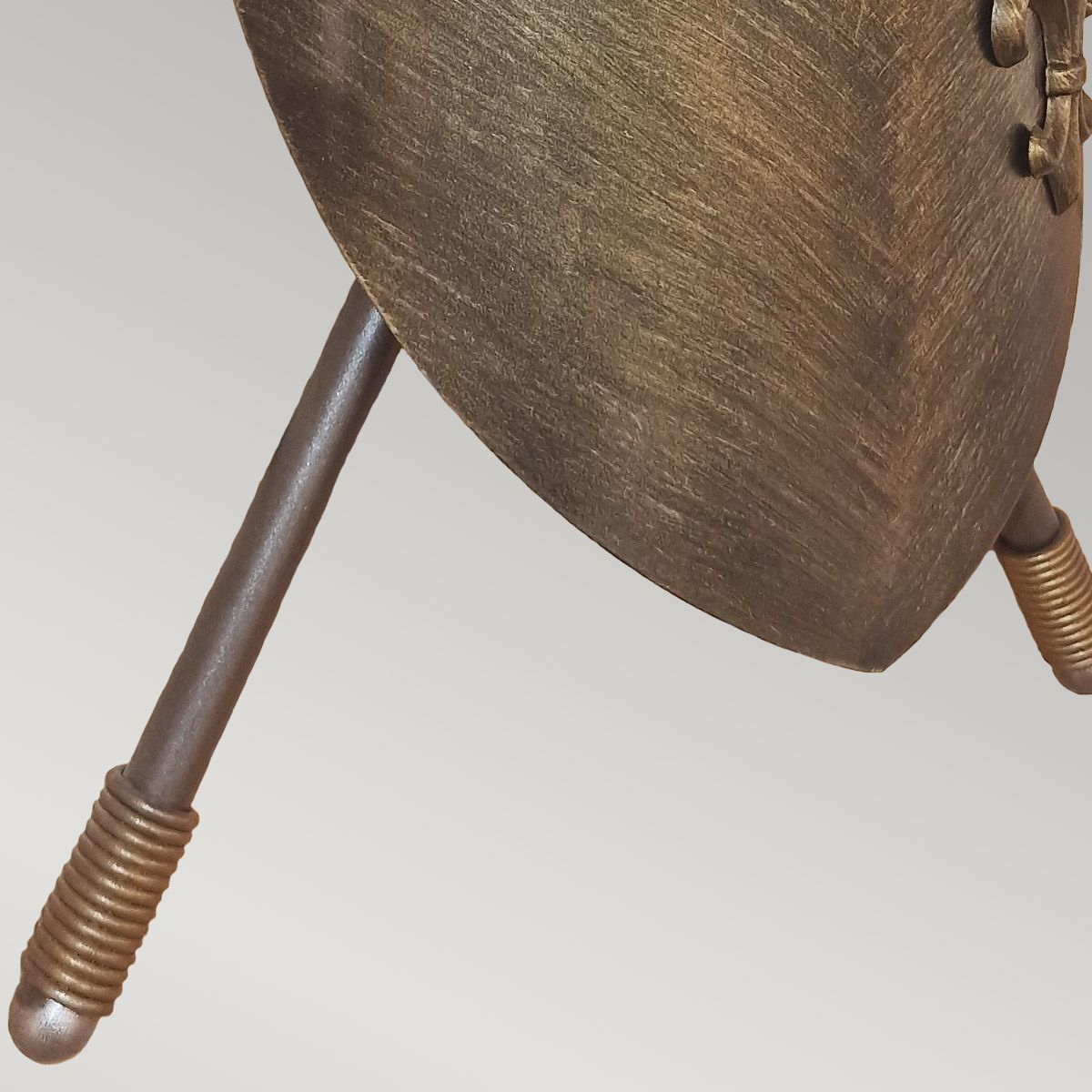 Crusader Steel 2 Light Wall Light Burnished Bronze - CRUSADER-W-L