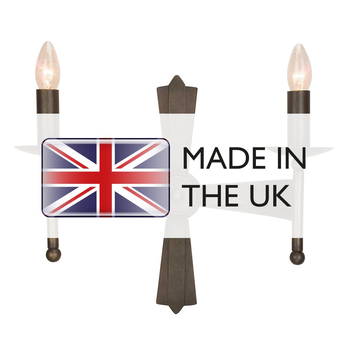 Cromwell Steel 2 Light Wall Light Old Bronze - CW2-OLD-BRZ