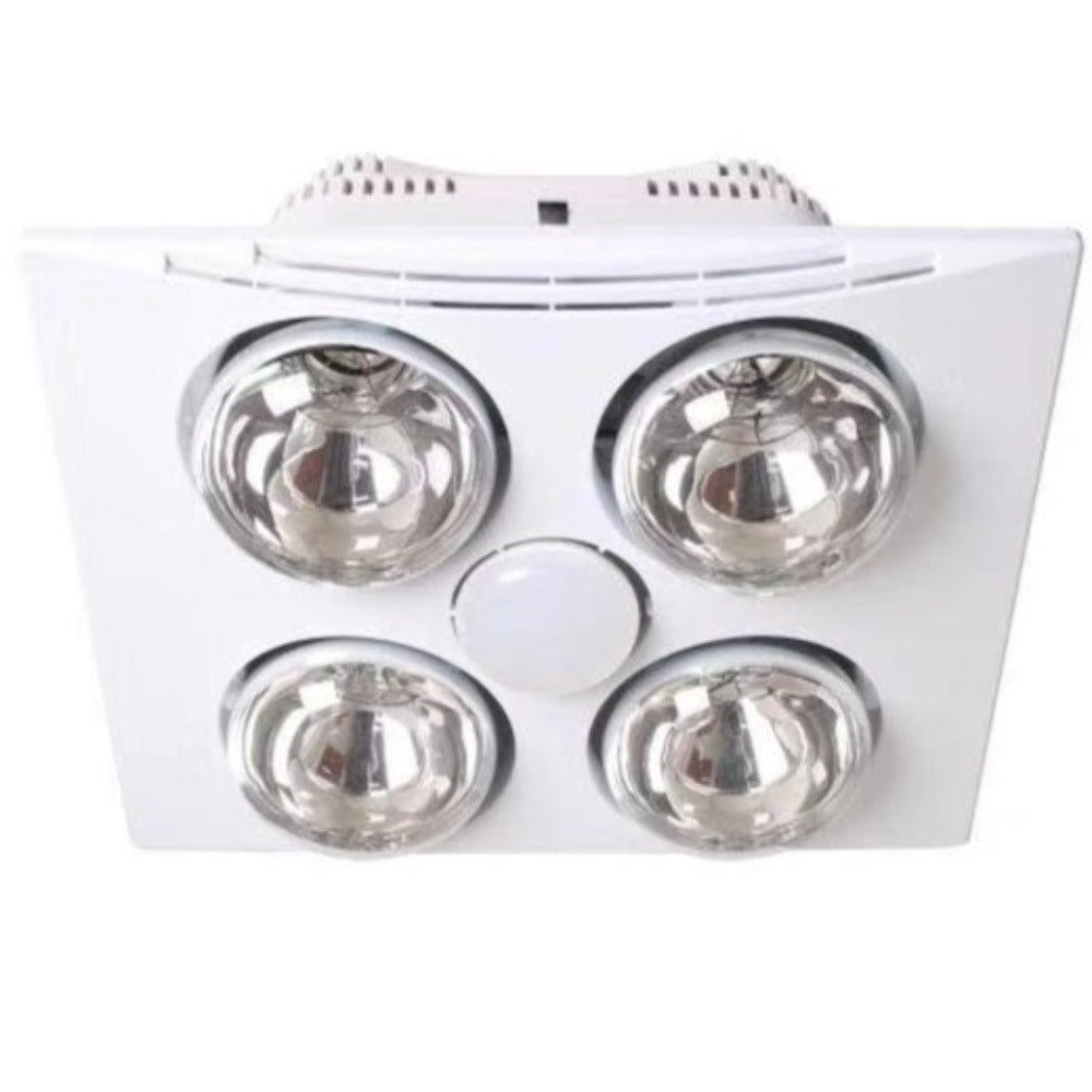 Bathroom 4 Heaters With LED light 275W White 3000K - SBH4