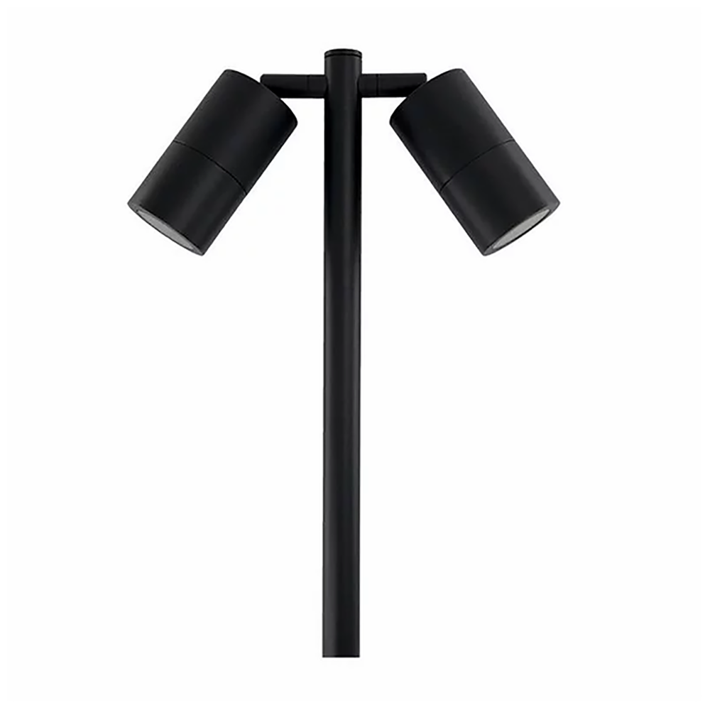 Garden Spike 2 Lights Adjustable Black Aluminium - 3132