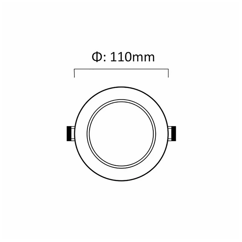 Buy Recessed LED Downlights Australia Recessed LED Downlight W110mm White TRI Colour - DL1194/WH/TC