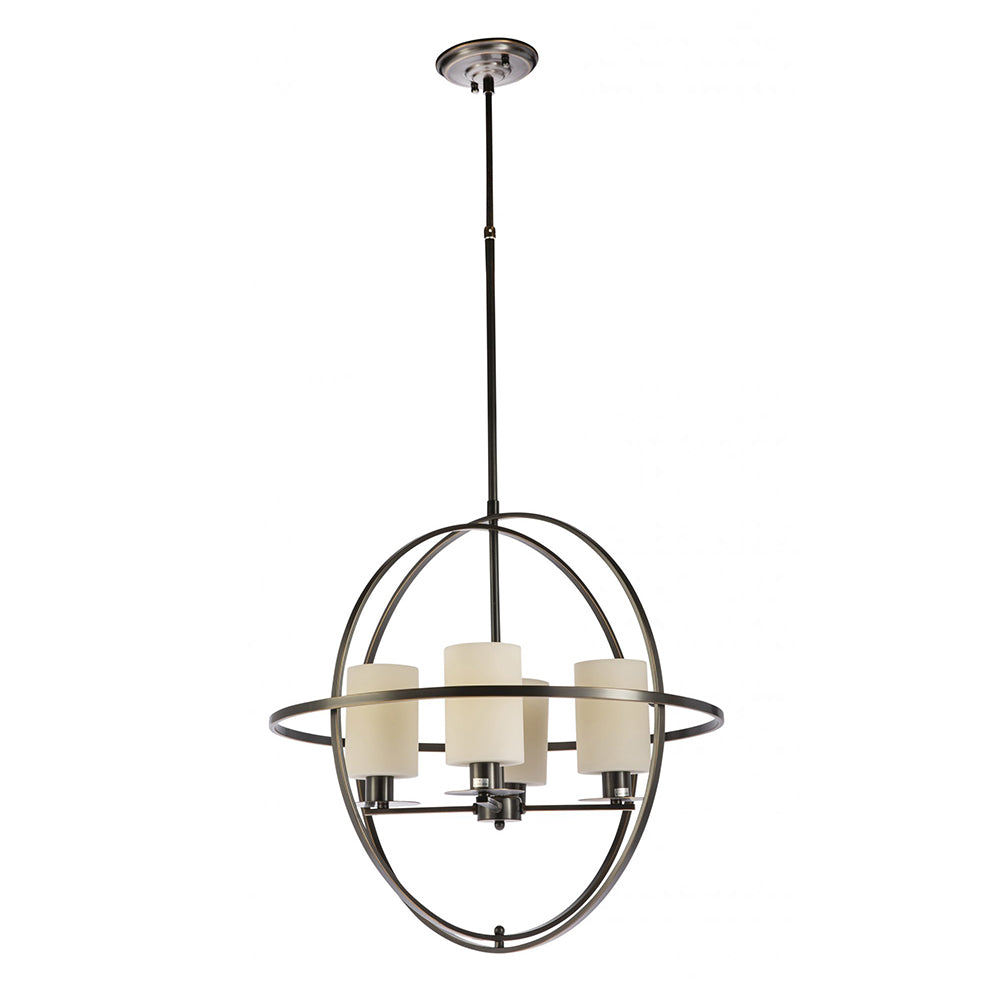 Fiorentino Lighting - LUMINO 4 Light Pendant Black, Bronze & Frost