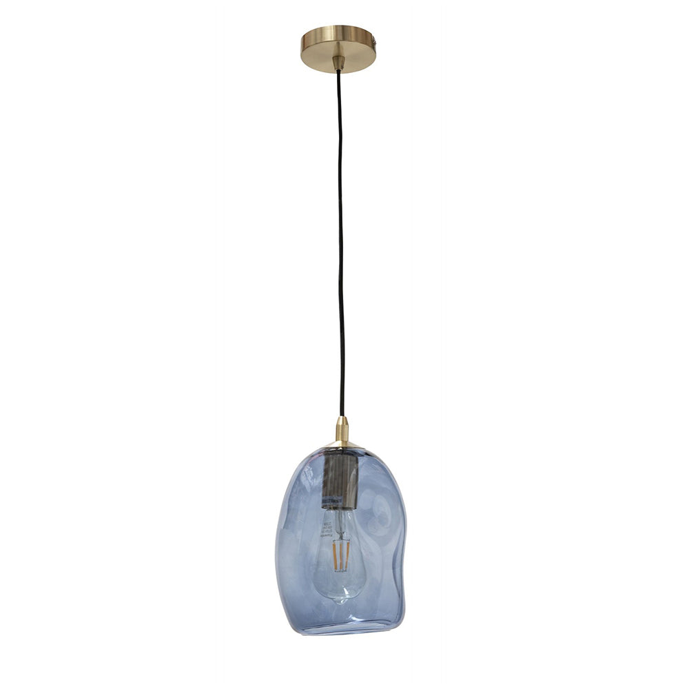 Buy Pendant Lights Australia Fiorentino Lighting - EVA 1 Light Pendant Small Blue