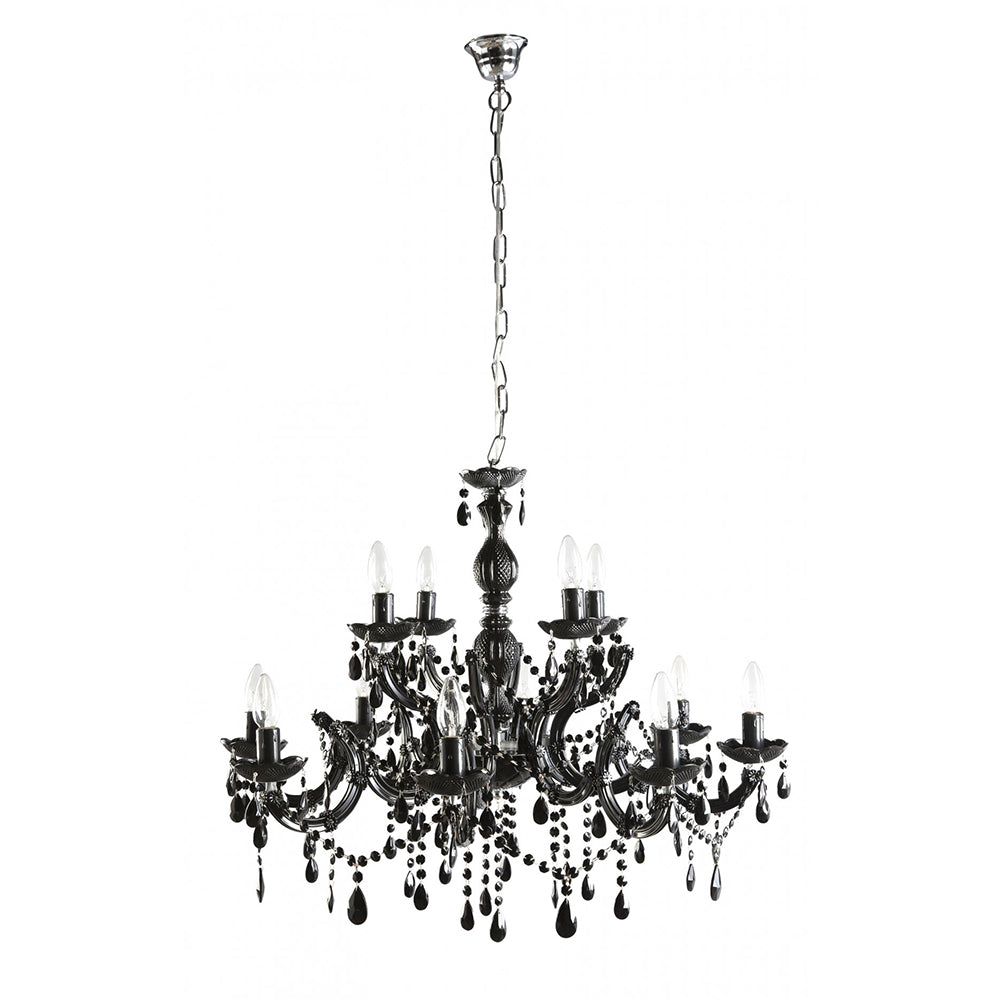 Buy Chandeliers Australia Fiorentino Lighting - C-MAR 12 Light Chandelier Black Large