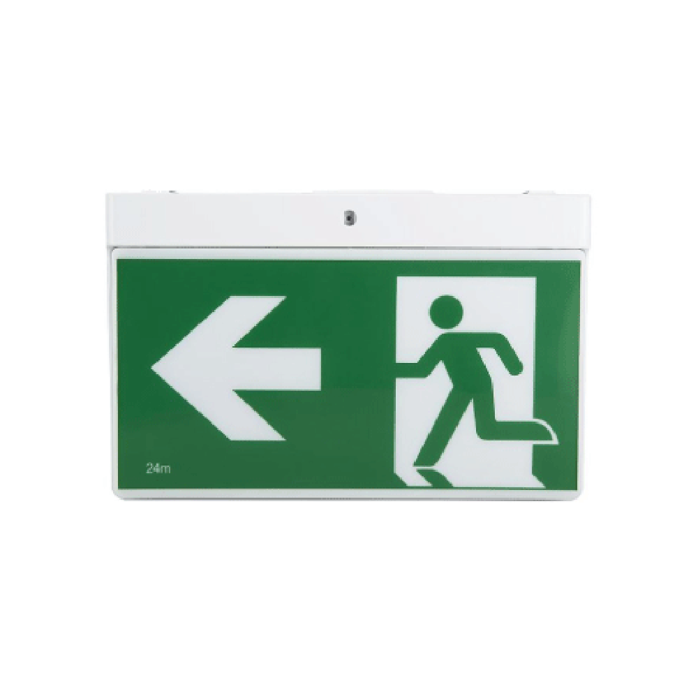 Surface Emergency LED Exit Sign Light W316mm 1W White - SP-2001 WH