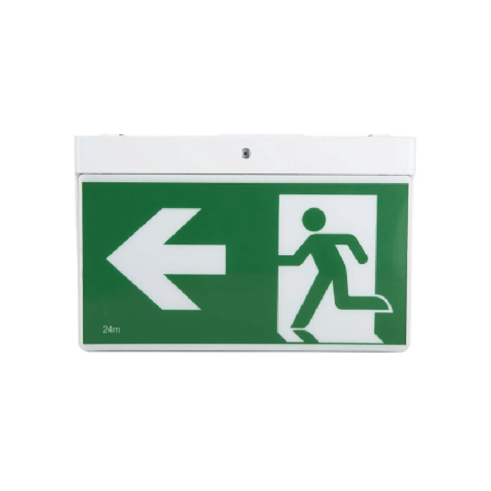 Buy Emergency LED Exit Signs Australia Surface Emergency LED Exit Sign Light W316mm 1W White - SP-2001 WH