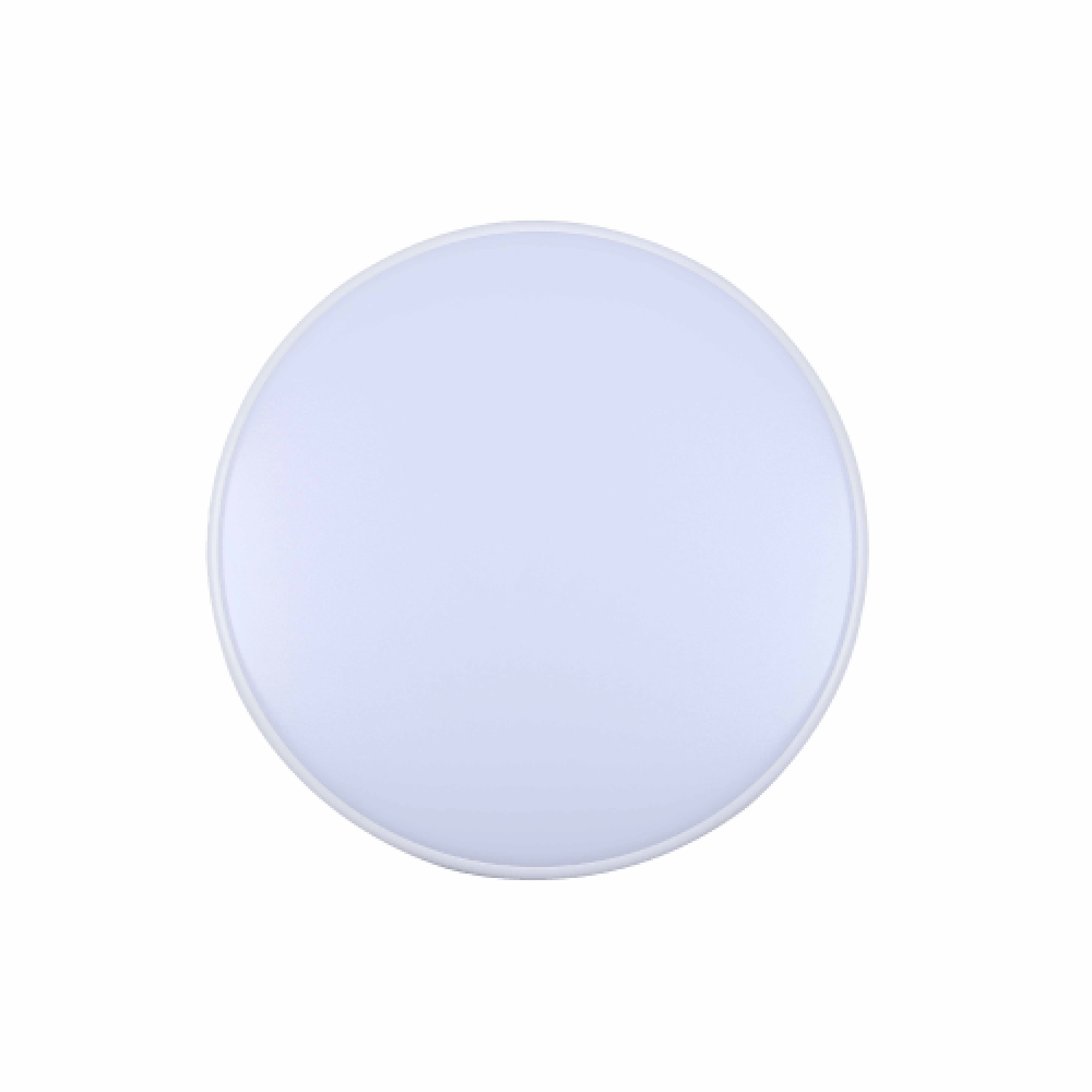Round LED Oyster Light 15W White Aluminium 3CCT - AC9001/15W/TC