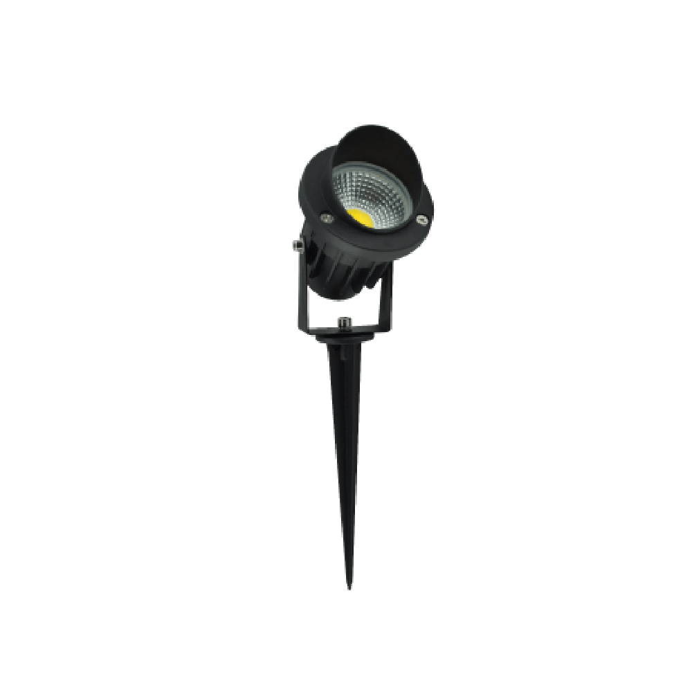 LED Spike Light 12V Black Aluminum 5500K - JD-CD75C02C/5500K