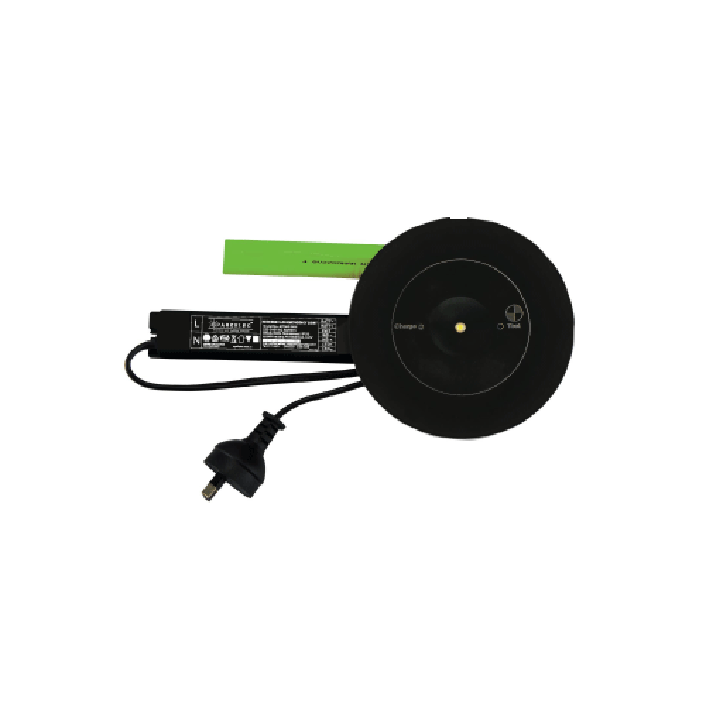 Buy Emergency LED Spitfire Australia Round Recessed Emergency LED Downlight Black 6000K - SP-3001 BK