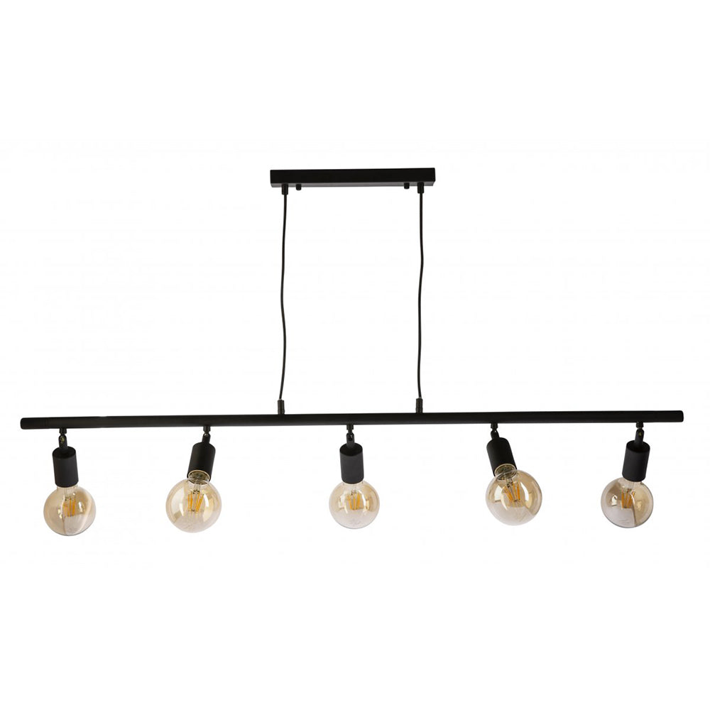 Buy Island Pendant Lights Australia Fiorentino Lighting - AUSTRA 5 Light Pendant Black