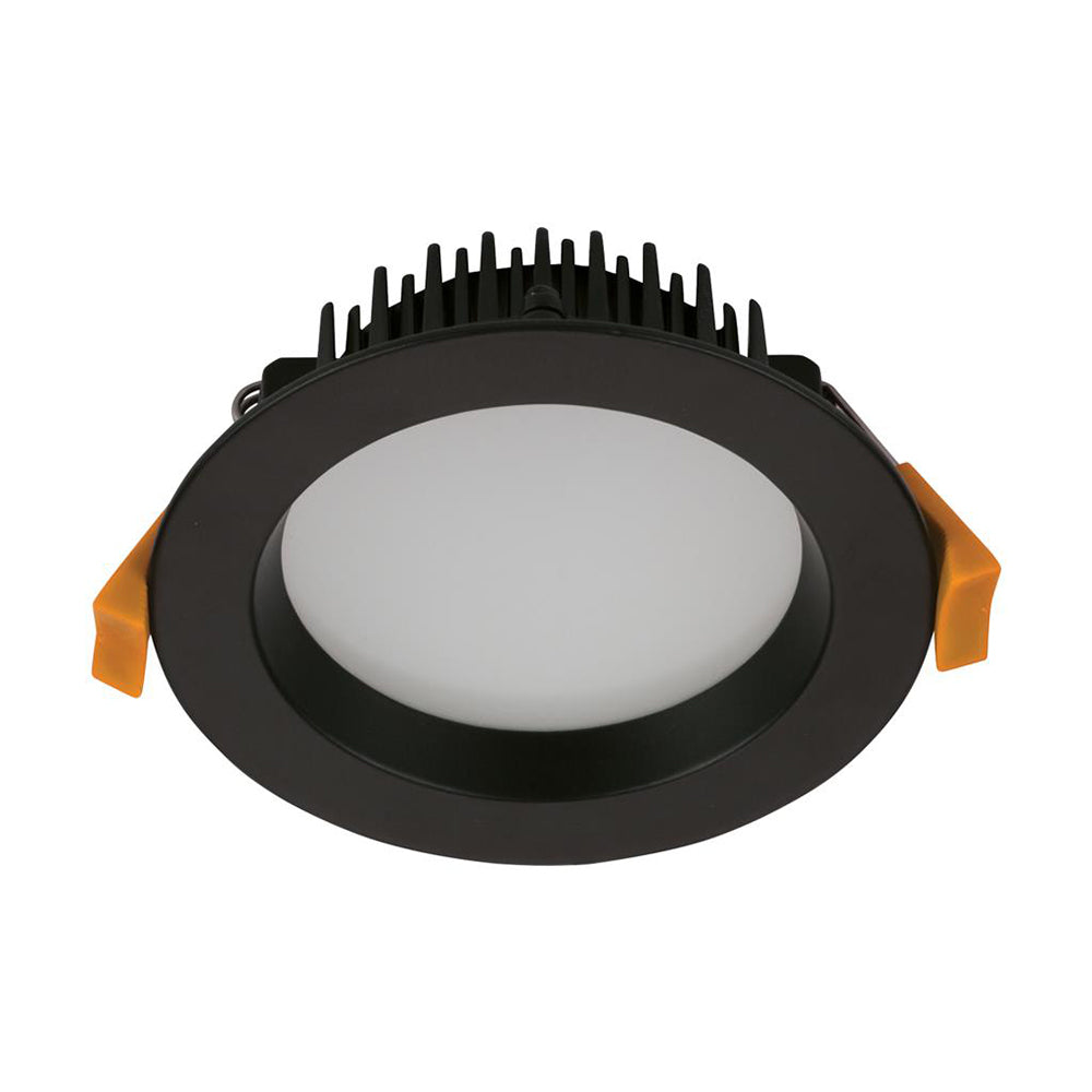 Buy Recessed Downlights Australia Deco Round Recessed Downlight 13W Black Aluminium 3CCT - 20421