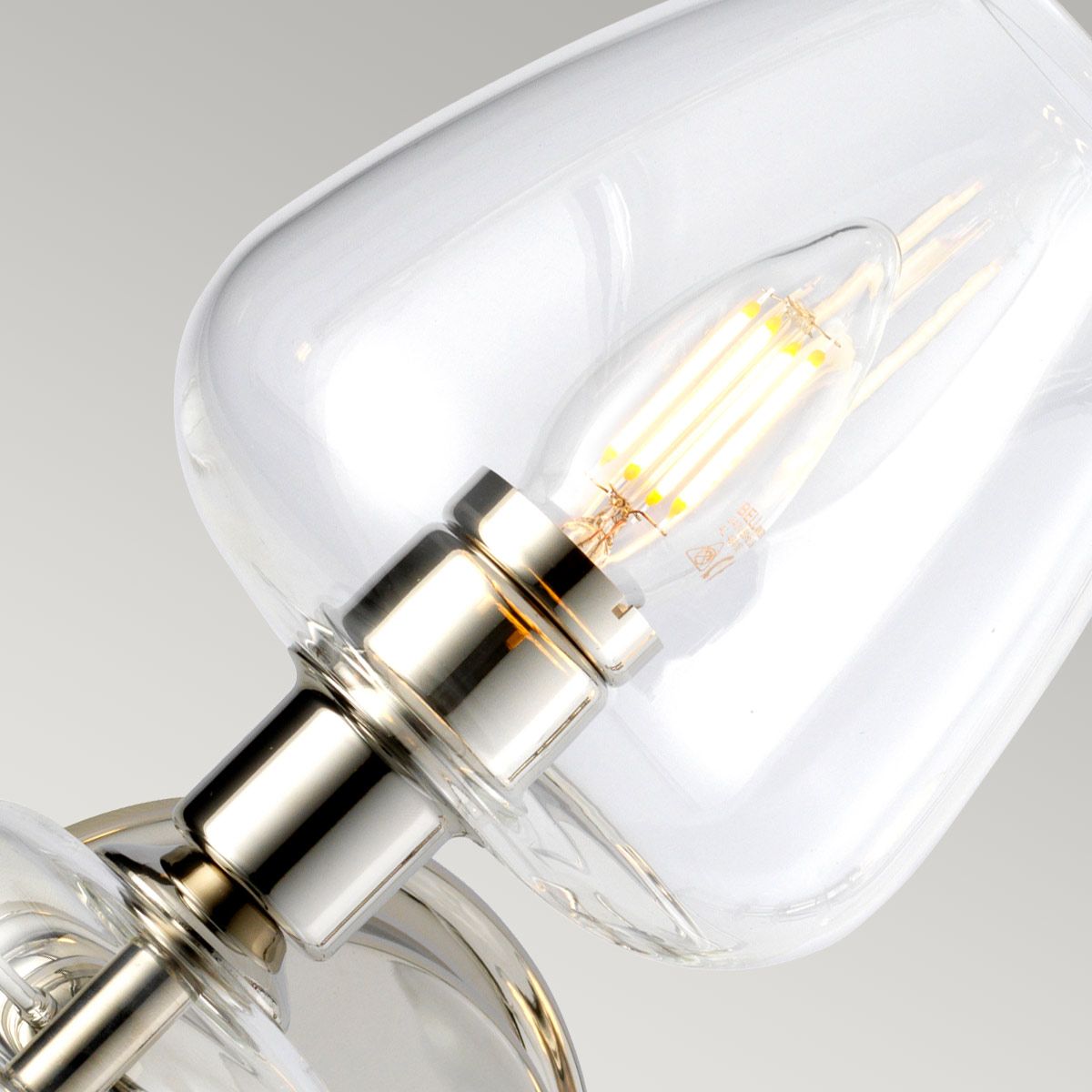 Armand 2 Light Wall Light Polished Nickel - DL-ARMAND2-PN