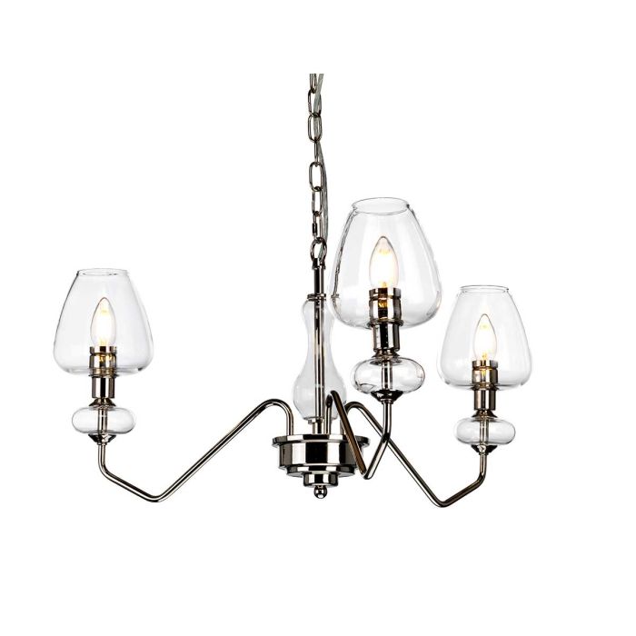 Armand 3 Light Pendant Polished Nickel - DL-ARMAND3-PN