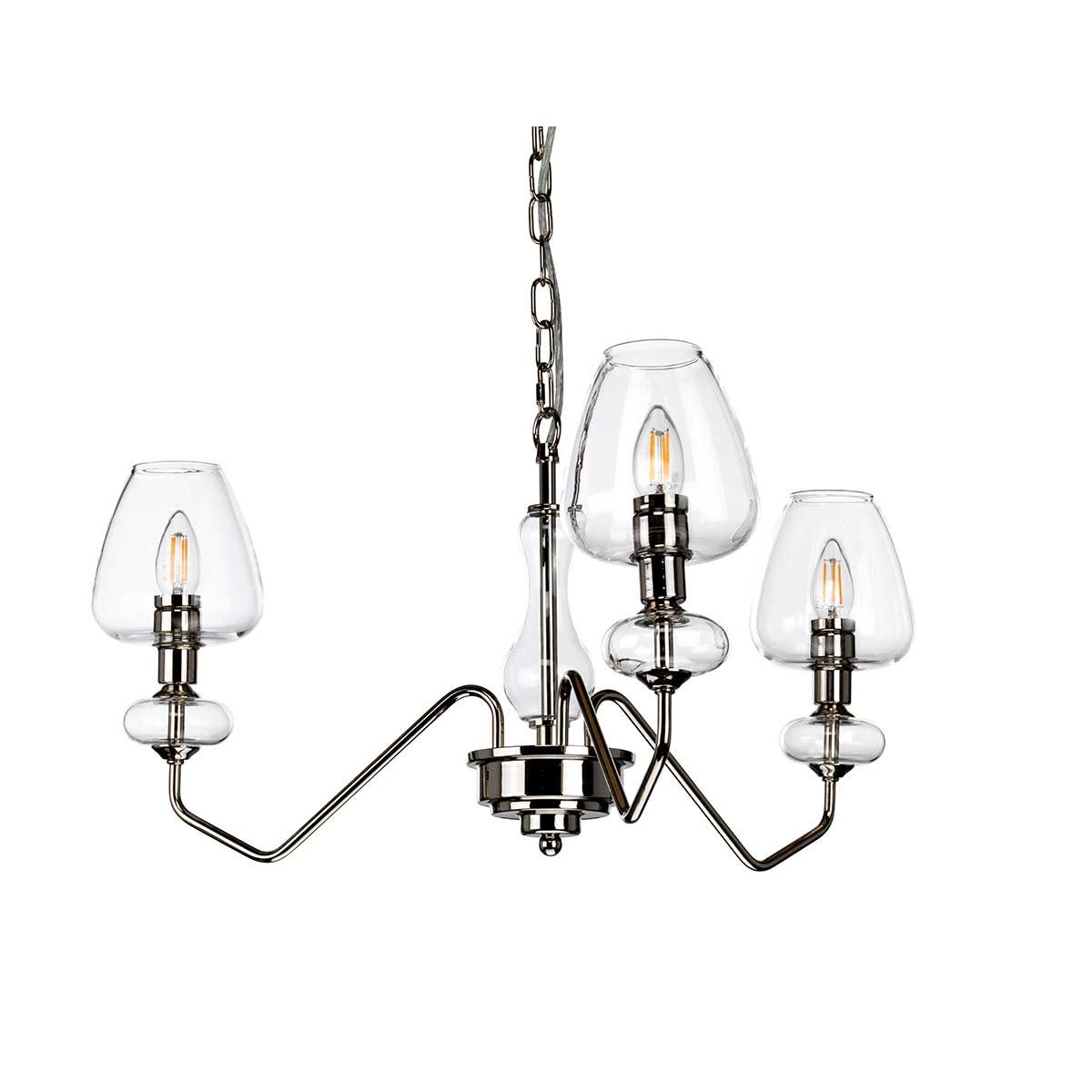 Armand 3 Light Pendant Polished Nickel - DL-ARMAND3-PN