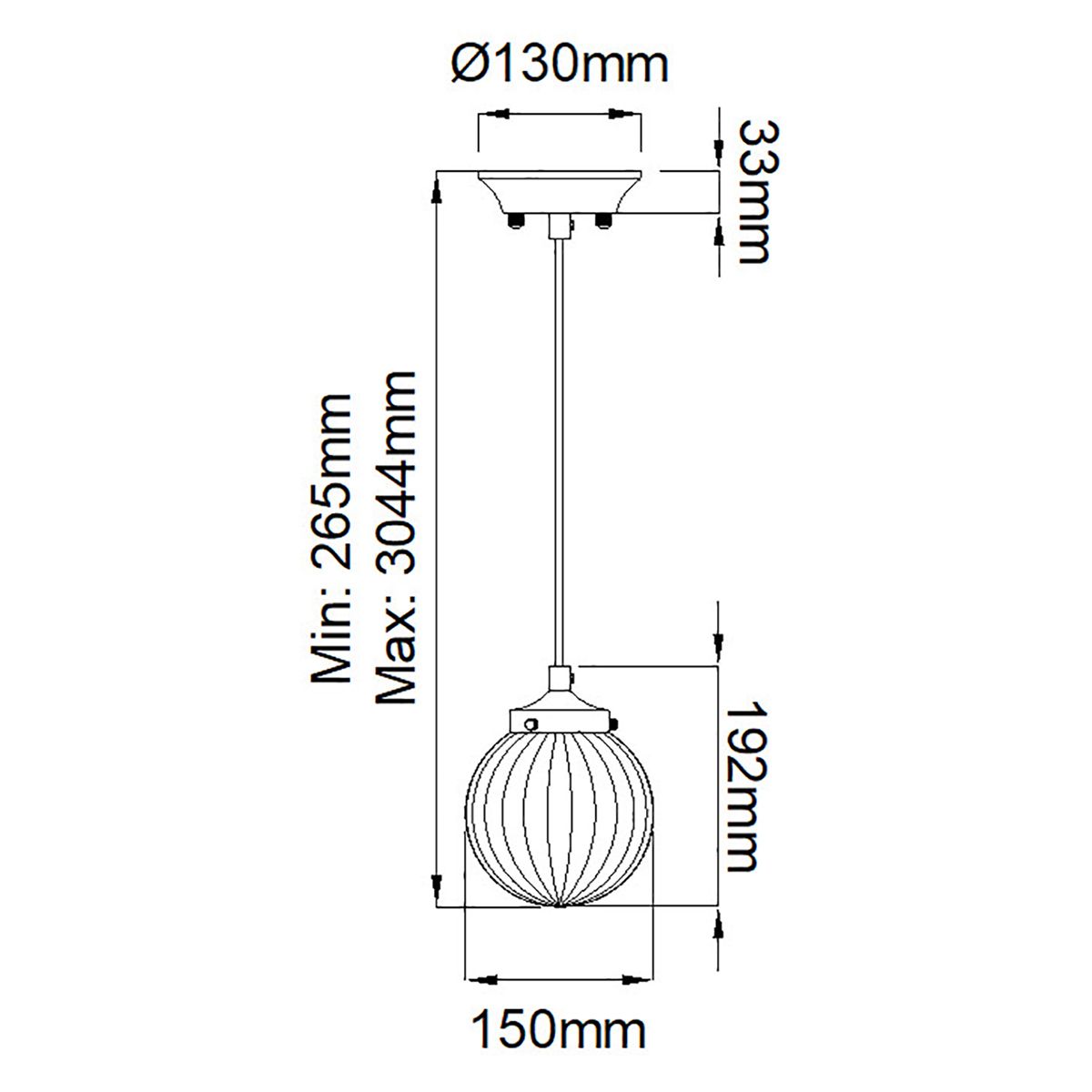 Cosmos 1 Light Pendant Cream Painted & Aged Brass - DL-COSMOS-1P