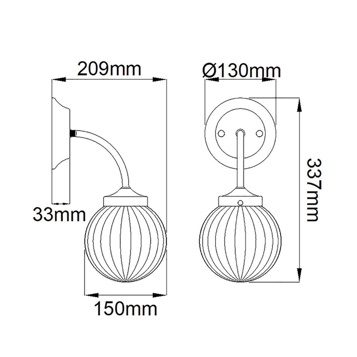 Cosmos Wall Light Cream Painted & Aged Brass - DL-COSMOS1