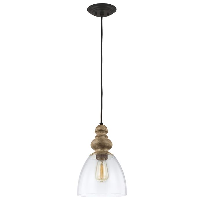 Matrimonio Pendant Light Driftwood & Dark Weathered Zinc - DL-MATRIMONIO-1P