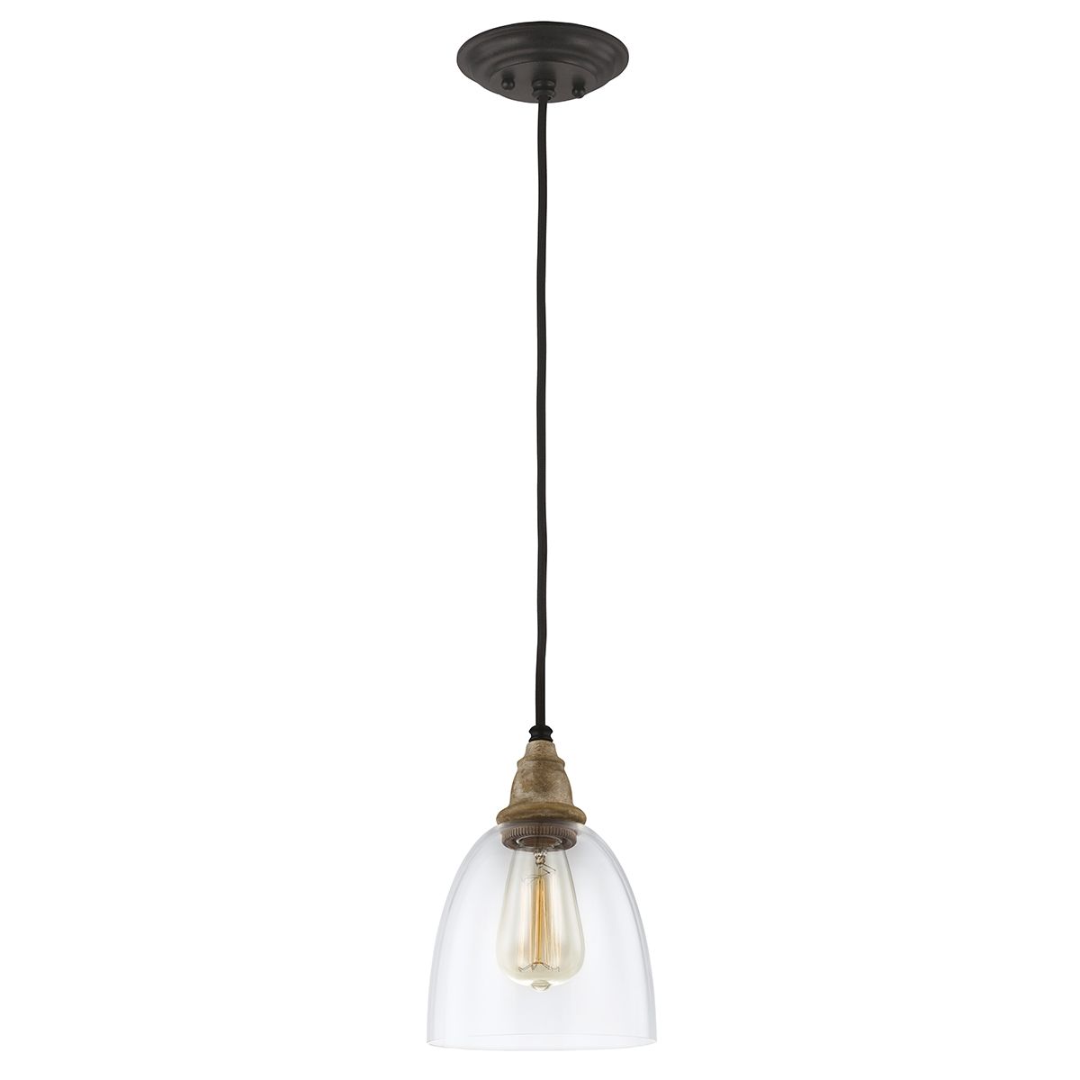 Matrimonio Pendant Light Driftwood & Dark Weathered Zinc - DL-MATRIMONIO1MP