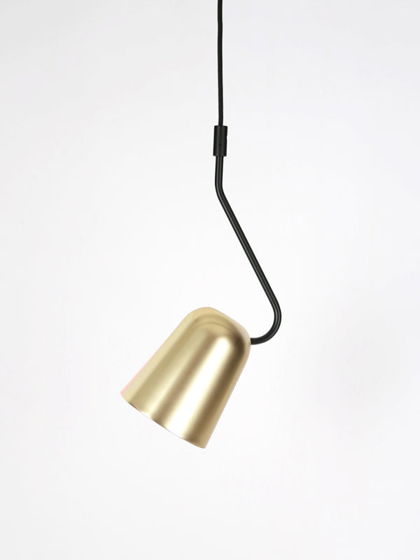 Dobi Pendant Light Black & Brass - SE S/DOBI/BRA/BK