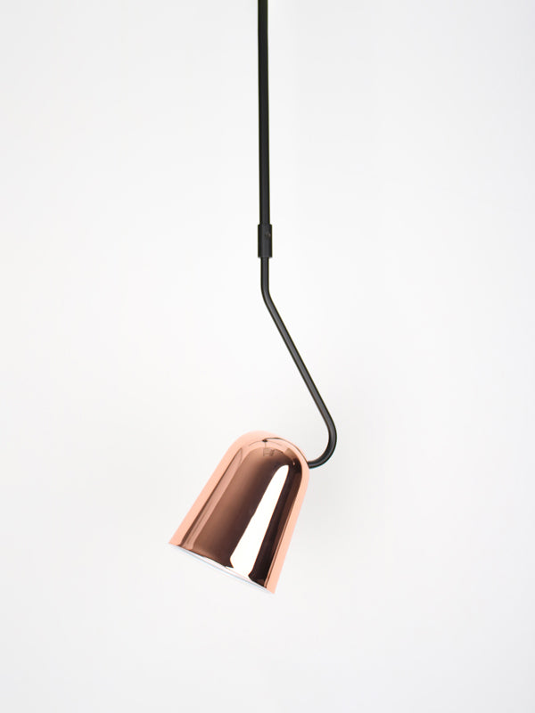 Dobi Rod Pendant Light Black & Copper - SE S/DOBI/60/COP/BK