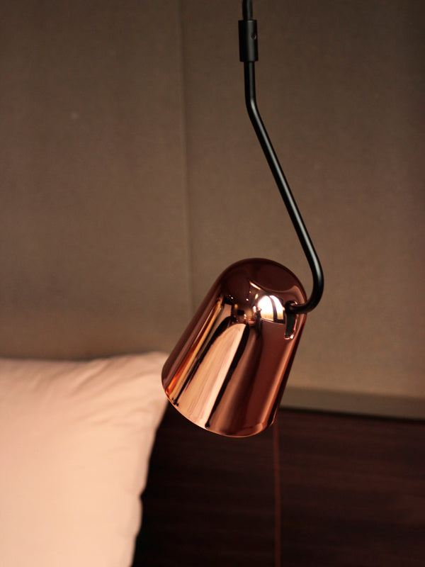 Dobi Rod Pendant Light Black & Copper - SE S/DOBI/60/COP/BK