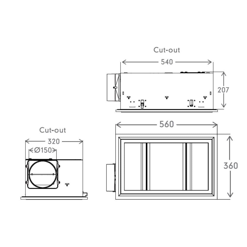 Buy 3 In 1 Bathroom Heaters Australia Domino II CCT 3 In 1 Bathroom Heater White - BH152ESWWH