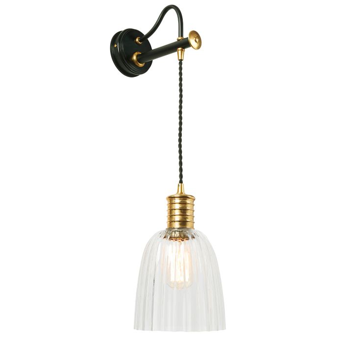 Douille Wall Light Black & Polished Brass - DOUILLE1-BPB