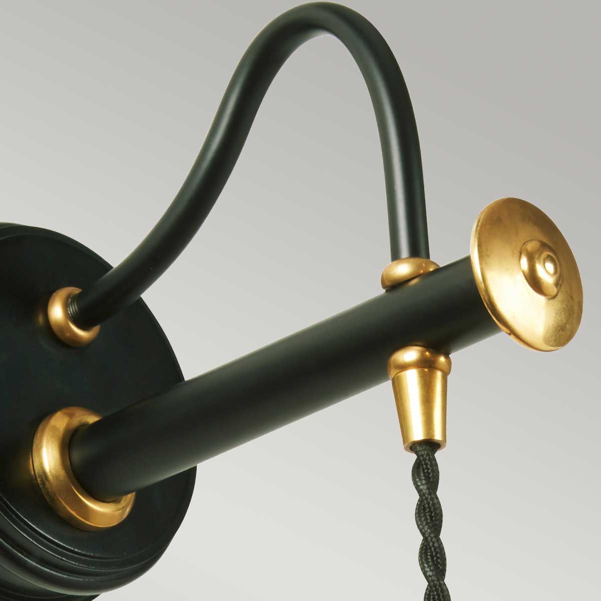 Douille Wall Light Black & Polished Brass - DOUILLE1-BPB