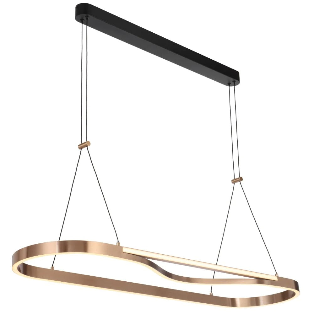 OSTROM Rectangle LED Pendant Gold 3000K - OSTROM PER-CG