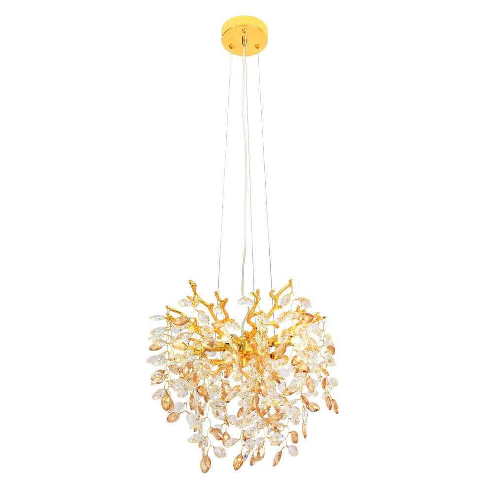 Buy Pendant Lights Australia MOLENA Pendant 5 Lights Gold Amber - MOLENA PE5-GD